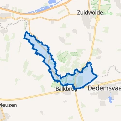 Kaart van Verspreide huizen Reestgebied