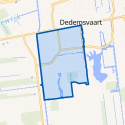 Kaart van Dedemsvaart-Zuidwest