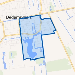 Kaart van Dedemsvaart-Zuidoost