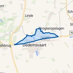 Kaart van Verspreide huizen Reestgebied