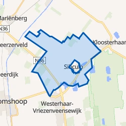 Kaart van Verspreide huizen Sibculo