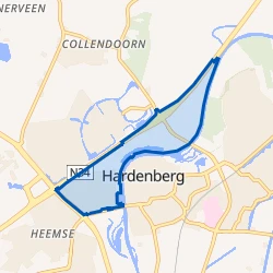 Kaart van Heemse-Oost Heemsermars