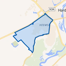 Kaart van Heemse-West Heemserbos