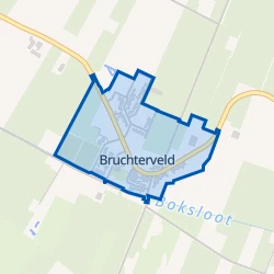 Kaart van Bruchterveld Kern
