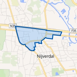 Kaart van Nijverdal-Centrum