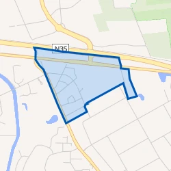 Kaart van Nijverdal Oost
