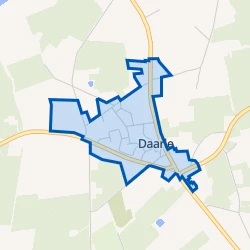 Kaart van Dorp Daarle