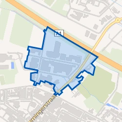 Kaart van Bedrijventerrein Timmersveld