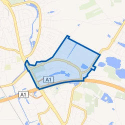 Kaartje van Bedrijventerrein Westermaat-Noordoost
