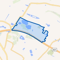 Kaartje van Stadspark Weusthag-Noord