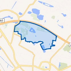 Kaart van Stadspark Weusthag-Zuid