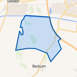 Kaart van Verspreide huizen Oele