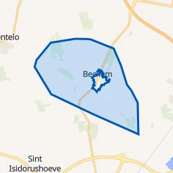 Kaart van Verspreide huizen Beckum