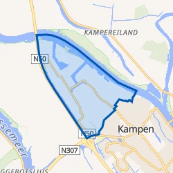 Kaart van Industrieterrein Kampen