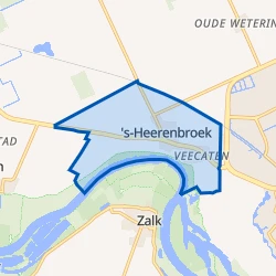 Kaart van s-Heerenbroek