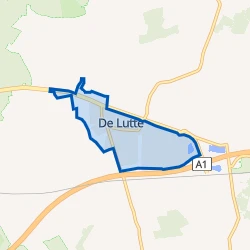 Kaart van De Lutte kern
