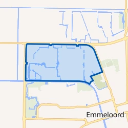 Kaart van Emmeloord-de Erven