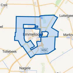 Kaart van Emmeloord-landelijk gebied