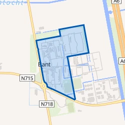 Kaart van Bant-woonkern