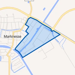 Kaart van Marknesse-bedrijventerrein
