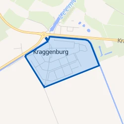 Kaart van Kraggenburg-woonkern