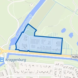 Kaartje van Kraggenburg-bedrijventerrein