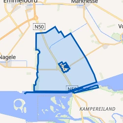 Kaart van Ens-landelijk gebied