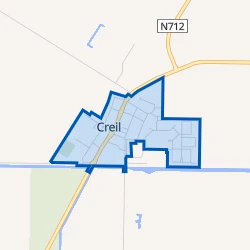 Kaart van Creil-woonkern