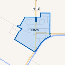 Kaart van Rutten-woonkern