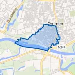 Kaart van Kern Ommen - Centrum