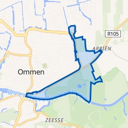 Kaartje van Buurtschap Ommeres