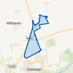 Kaart van Buurtschap Ommerbos-Ommerkanaal