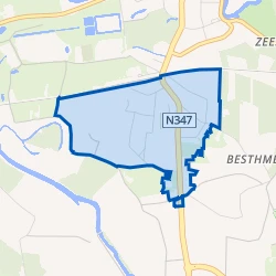 Kaart van Kern Ommen - Zuid - ten zuiden v spoor
