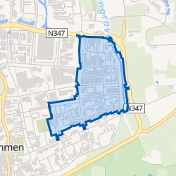Kaart van Kern Ommen - Strangen