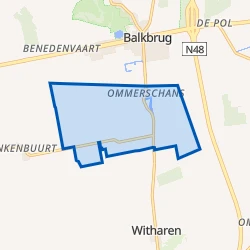 Kaart van Buurtschap Ommerschans