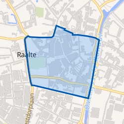 Kaart van Raalte Centrum