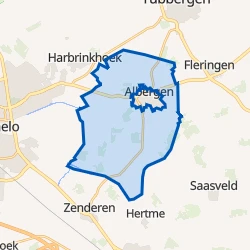 Kaart van Verspreide huizen Albergen