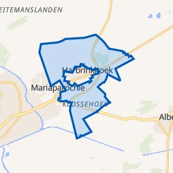Kaart van Verspreide huizen Harbrinkhoek
