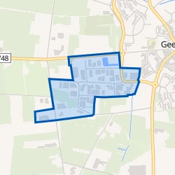 Kaart van Geesteren industrie Lutkeberg