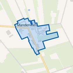 Kaart van Manderveen kern