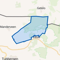 Kaart van Verspreide huizen Mander
