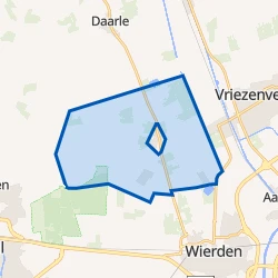 Kaart van Verspreide huizen Hooge-Hexel