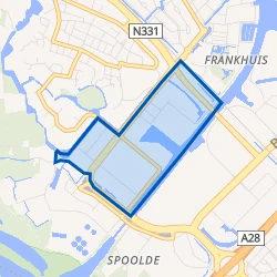 Kaartje van Bedrijventerrein Voorst-C