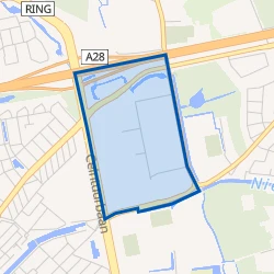 Kaartje van Bedrijventerrein de Vrolijkheid