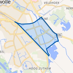 Kaart van Bedrijventerrein Marslanden-Zuid