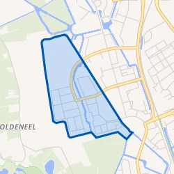 Kaart van Oldenelerlanden-West