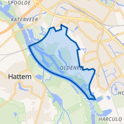 Kaart van Schelle-Zuid en Oldeneel