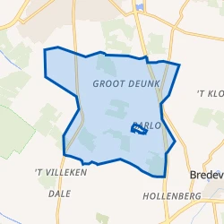 Kaart van Verspreide huizen Barlo