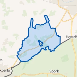Kaart van Verspreide huizen IJzerlo
