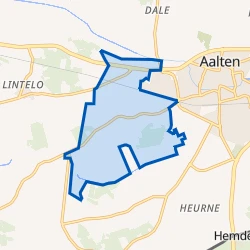 Kaart van Verspreide huizen ten westen van Aalten